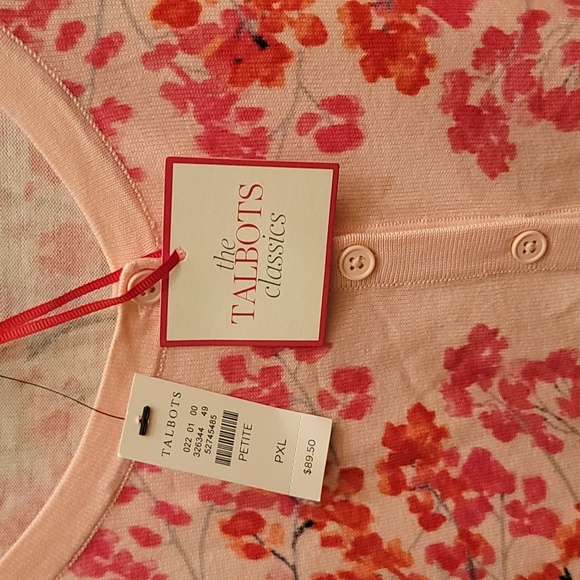 Talbots cherry blossom cardigan - Picture 5 of 5